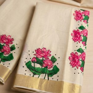 Set Saree With Lotus RCSS 002