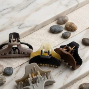Matte Finish Hair Claw Clips Set for Women