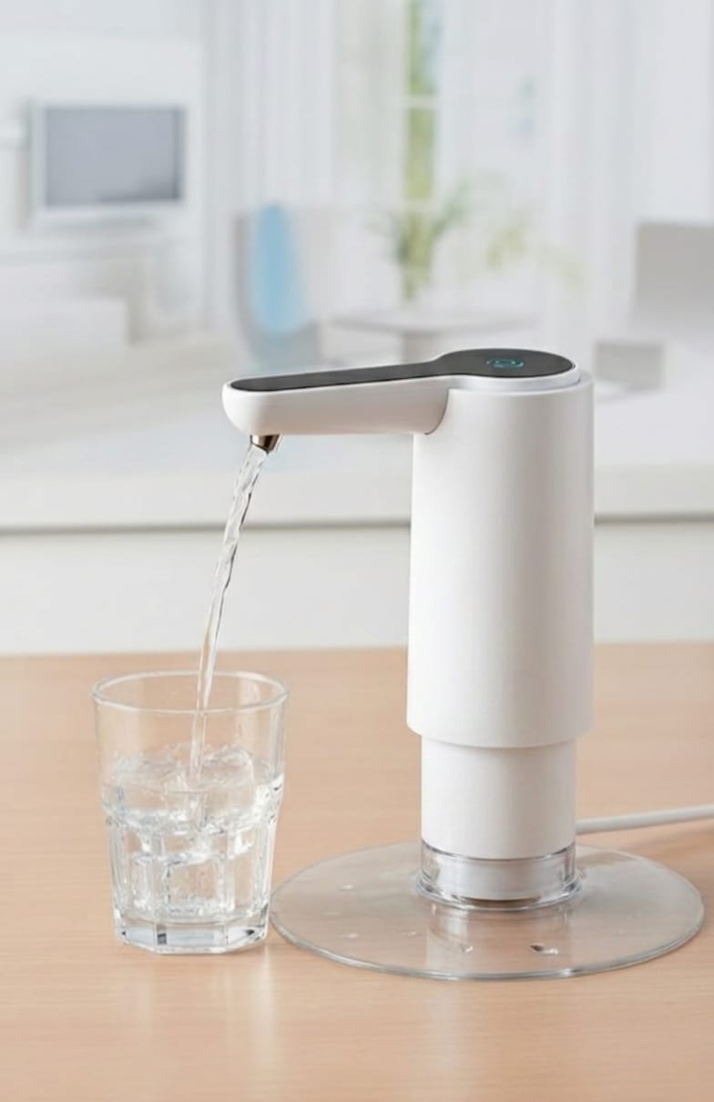 Electric Automatic Water Bottle Pump – White - Image 3