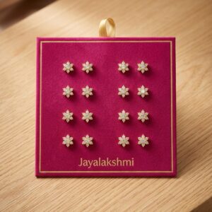 Gold Plated Floral Stud Earrings  for Women
