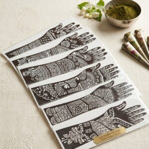 Reusable Mehndi Stencil Sheet for Hand Design
