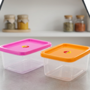 Food Storage Container with Colour Lids