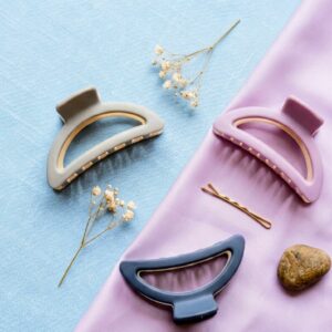 Pastel Matte Triangle Hair Claw Clips