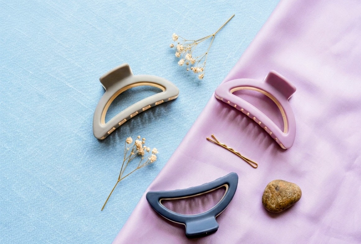 Pastel Matte Triangle Hair Claw Clips