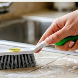 Kitchen Scrub Brush with Ergonomic Handle