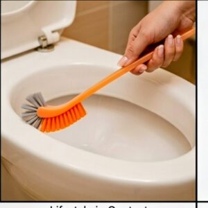 Double-Sided Under-Rim Toilet Bowl Brush