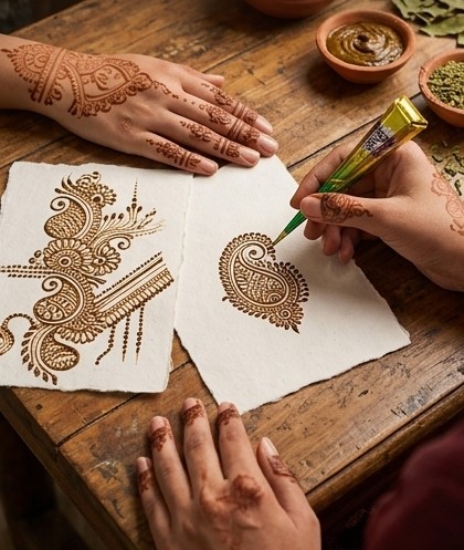 Singh Fine Design Henna Cone for Mehndi - Image 4