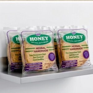 Honey Herbal Natural Vetiver Bath Brush