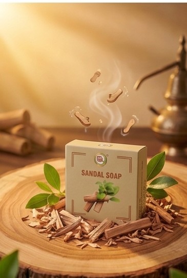 Natural Sandalwood Bath Soap & Glowing Skin - Image 4