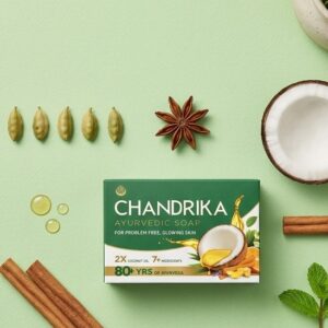 Chandrika Ayurvedic Soap with 2X Coconut Oil