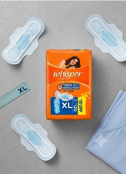 Whisper sanitary pad XL-15 pads - Image 4