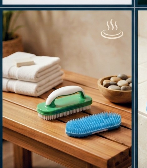 Hand & Nail Cleaning Brush with Grip Handle