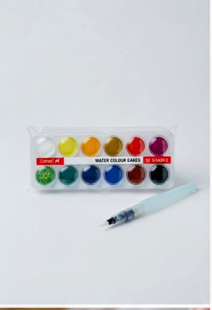 12 Shades Water Colour Cakes Set