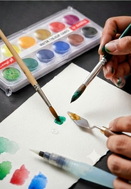 12 Shades Water Colour Cakes Set - Image 3