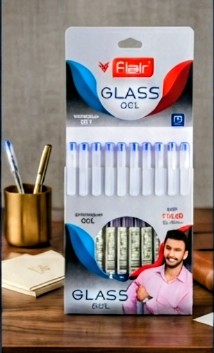 Flair Glass Gel Pen Set – Smooth Blue Ink