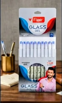 Flair Glass Gel Pen Set – Smooth Blue Ink
